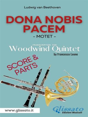 cover image of Dona Nobis Pacem--Woodwind Quintet--Parts & Score